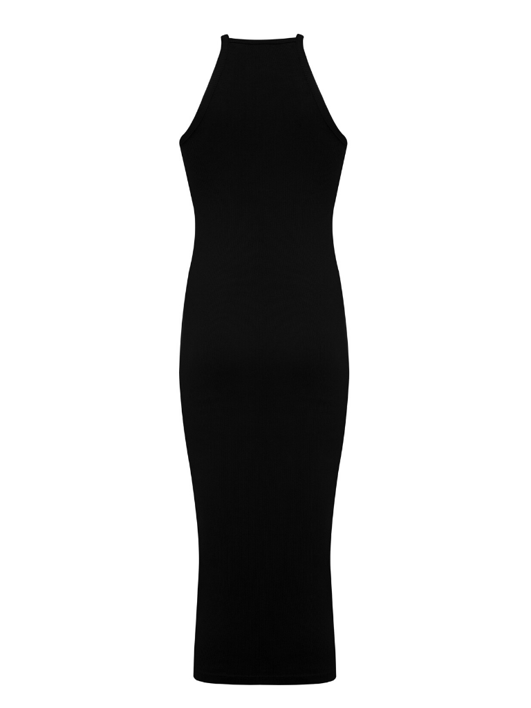 5990 Sukienka Halter Strap Black Back