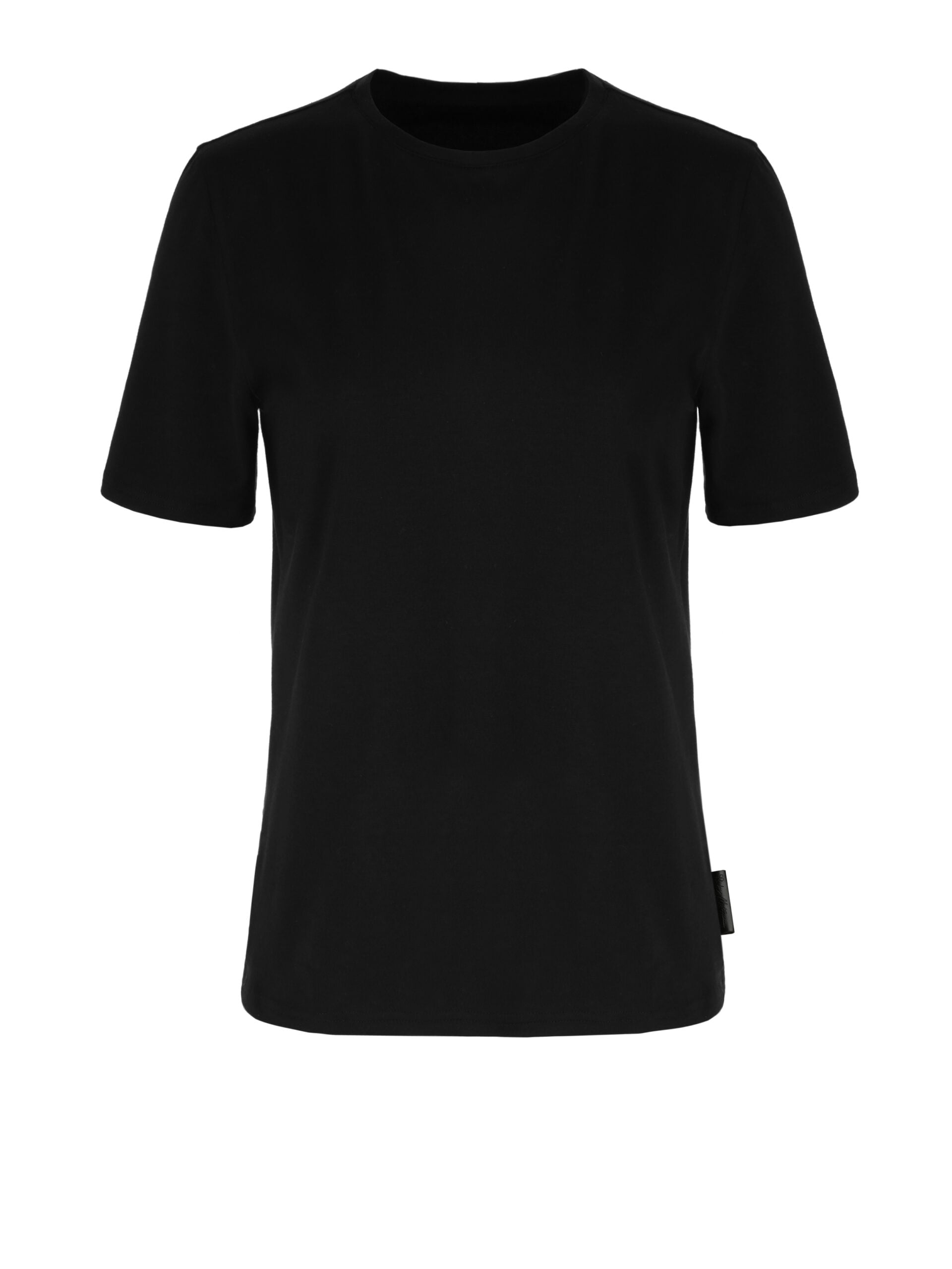 T Shirt Slim Fit Supima Essentials Black Przód 219