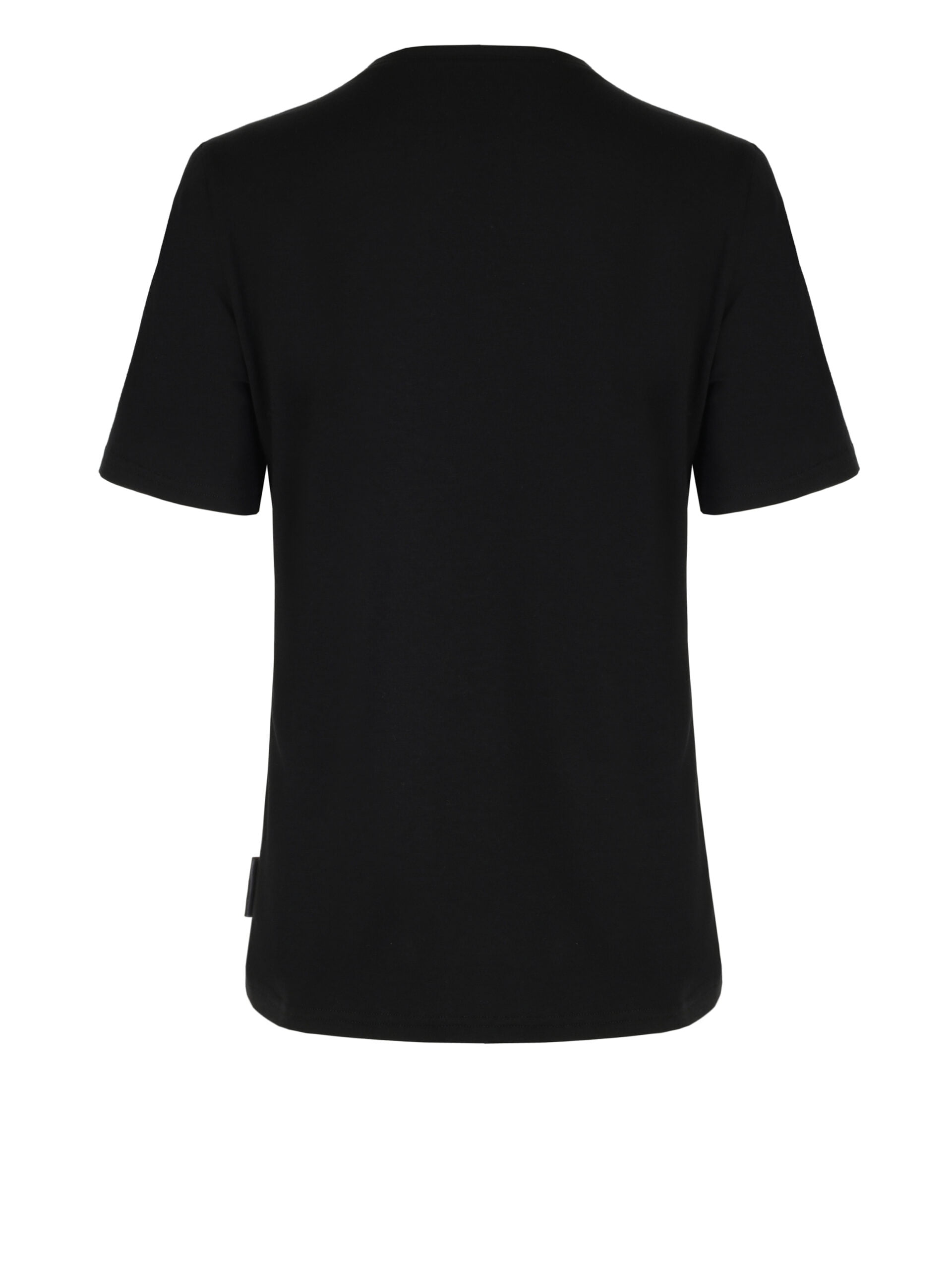 T Shirt Slim Fit Supima Essentials Black Tył 219