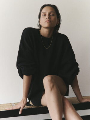 sweter oversize CONSCIOUS STORIES black