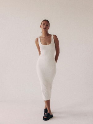 sukienka długa FENDU off-white