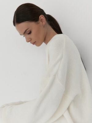 sweter oversize CONSCIOUS STORIES off-white