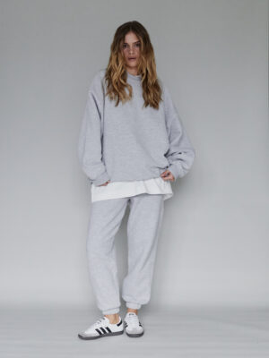 bluza oversize unisex 1990 grey