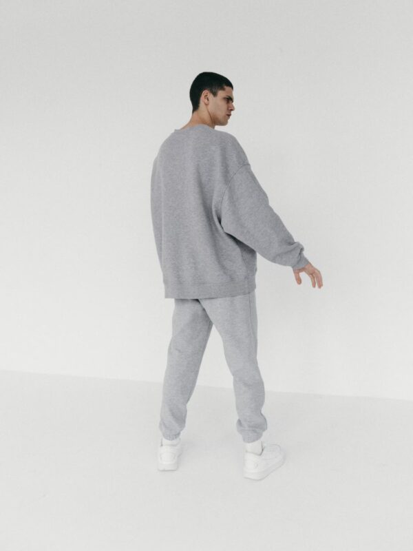 bluza oversize unisex 1990 grey