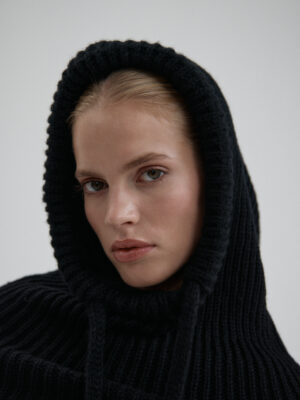 wełniana balaclava AME black