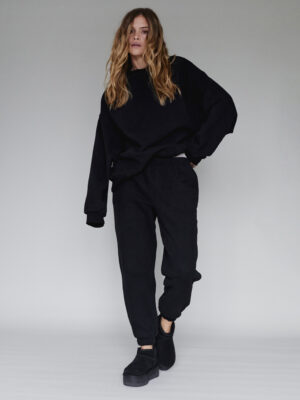spodnie dresowe z niskim stanem 1990 black