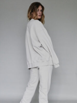 bluza oversize unisex 1990 almond beige