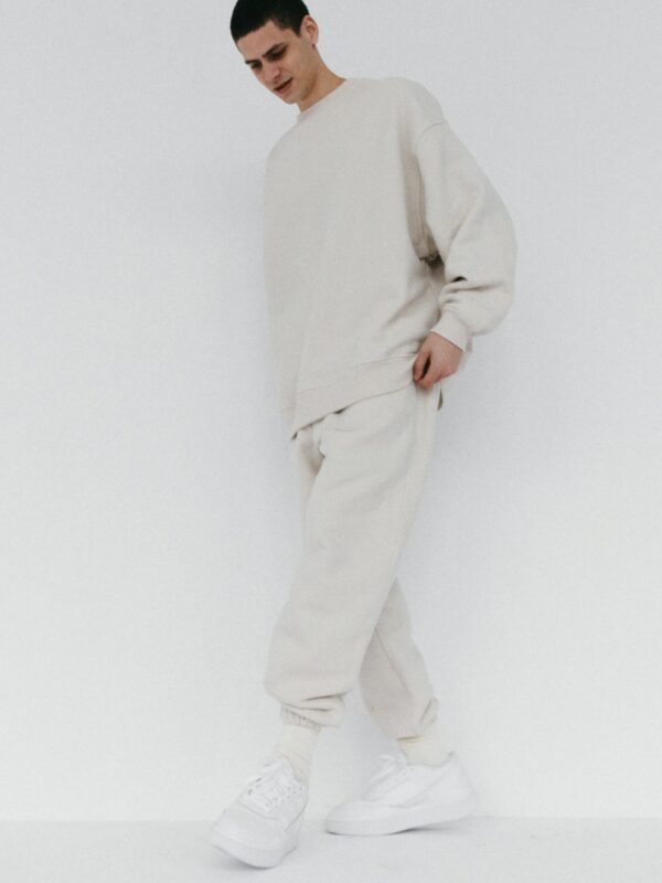 spodnie dresowe z niskim stanem 1990 almond beige