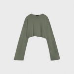 Lniany Longsleeve Soie Olive Green 14