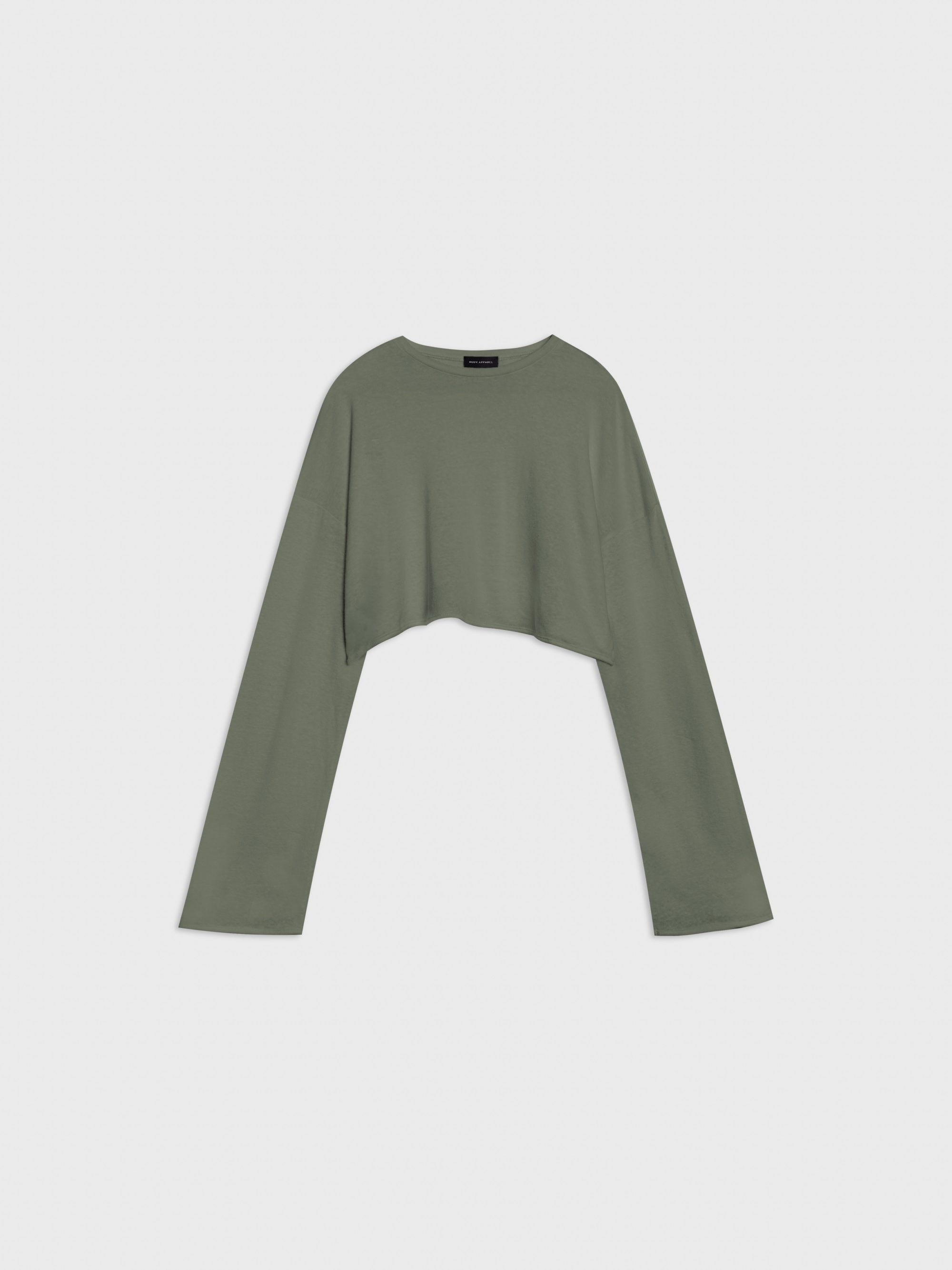 Lniany Longsleeve Soie Olive Green 14