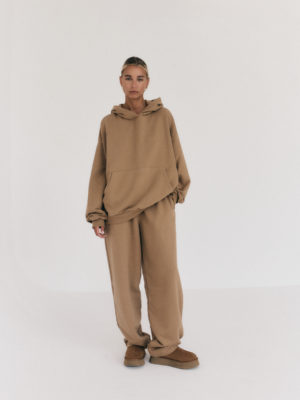 Bluza Oversize Z Kapturem Le Pump Peanut Butter 02