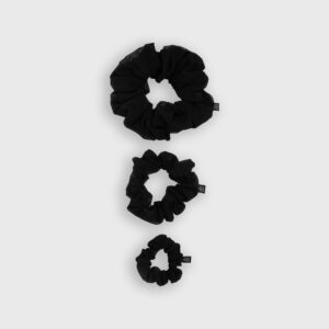 Set Scrunchie Tulle Black 01