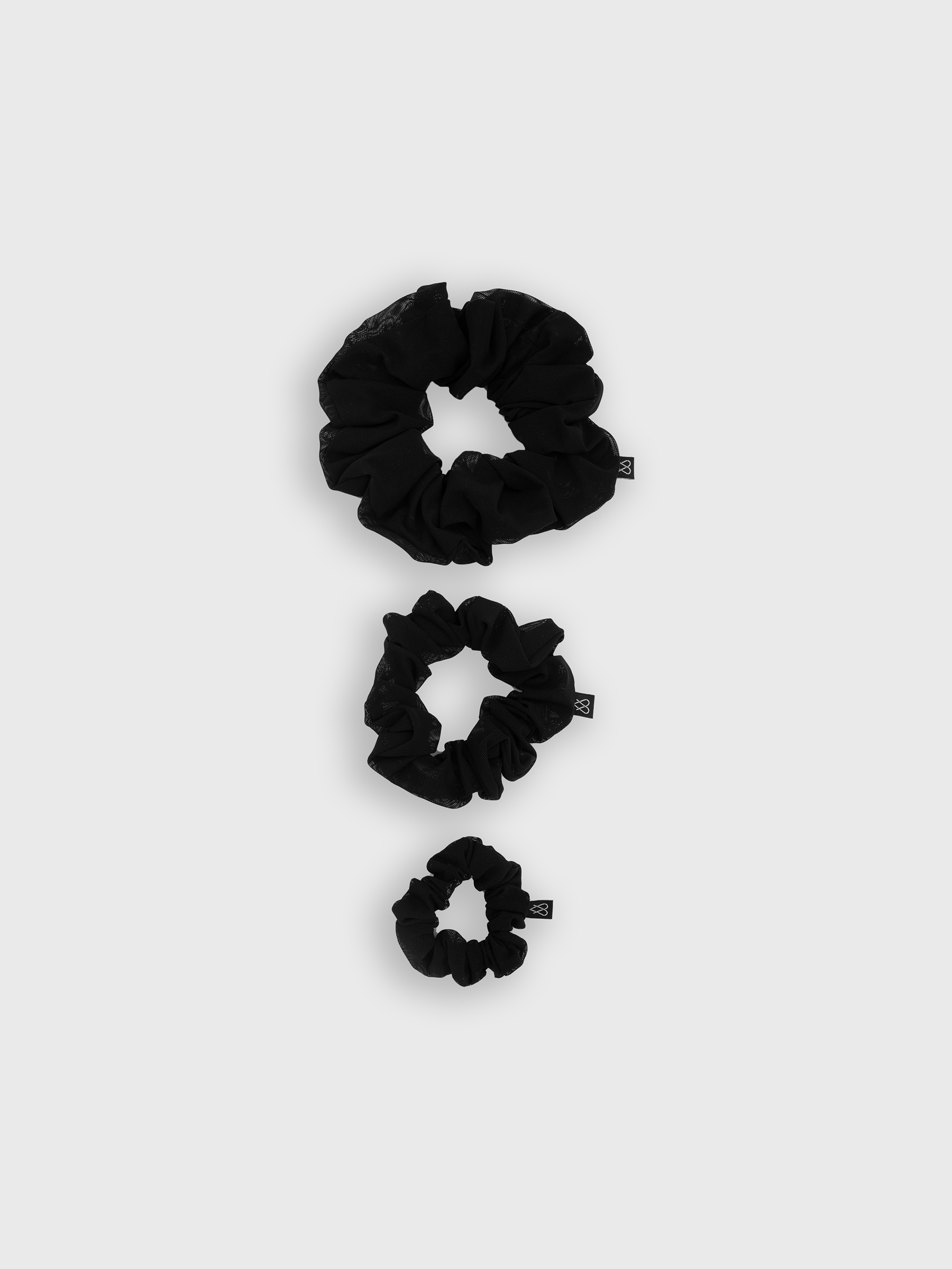 Set Scrunchie Tulle Black 01