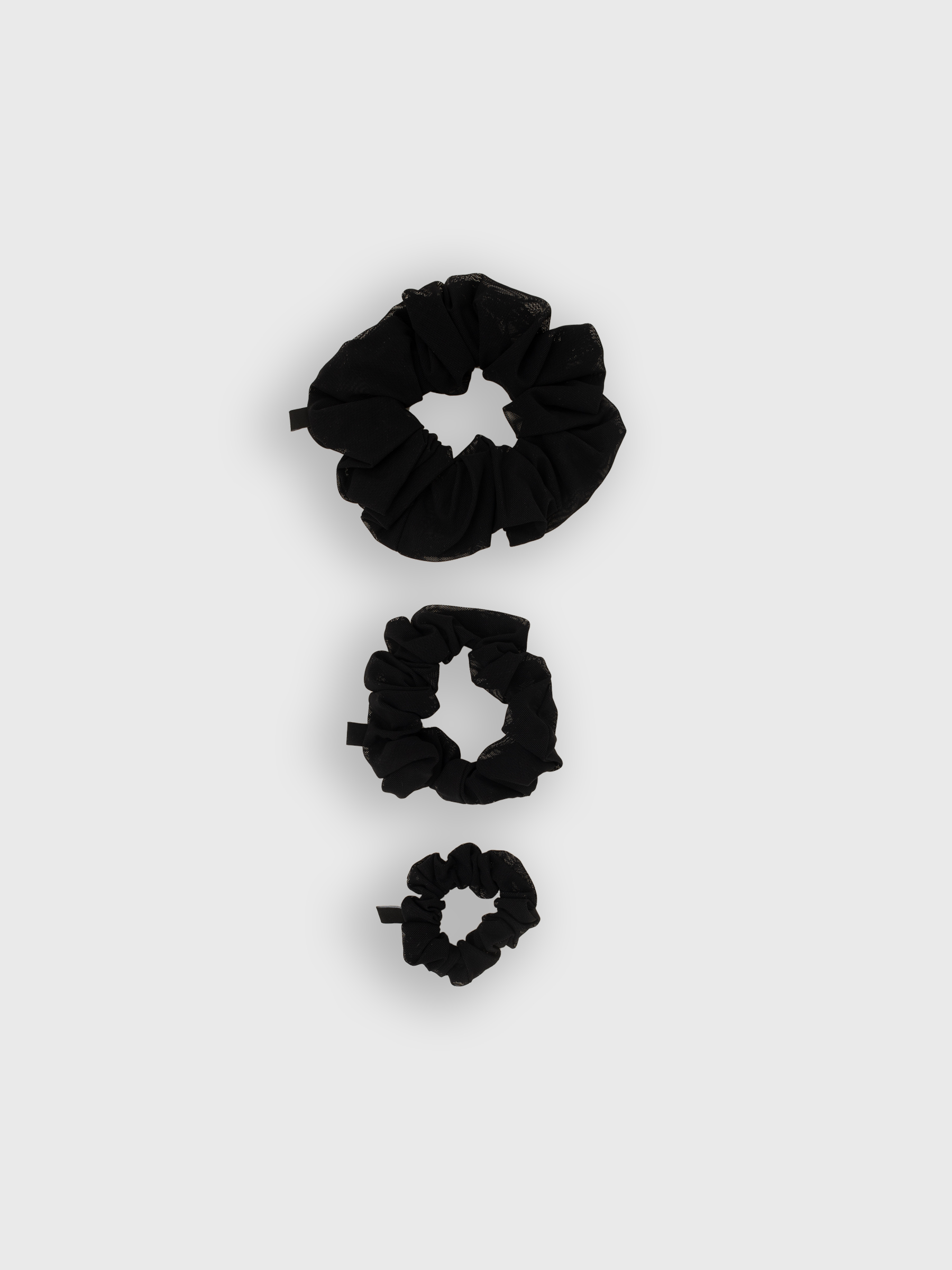 Set Scrunchie Tulle Black 02