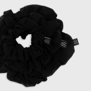 Set Scrunchie Tulle Black 03