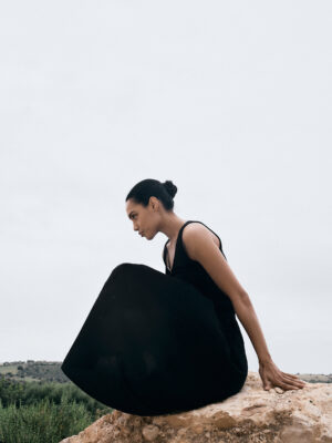 spódnica midi OAHU black