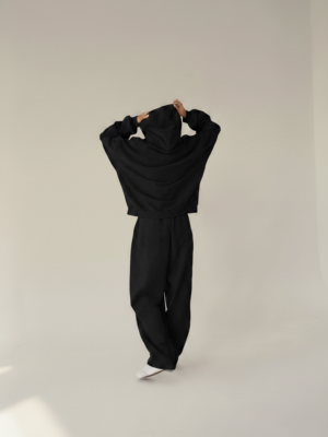 spodnie dresowe z wysokim stanem LE PUMP black