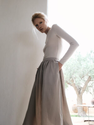 spódnica midi OAHU sandy beige