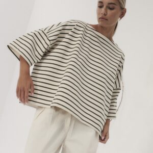 Longsleeve Koai Striped Off White Seaweed Green 11