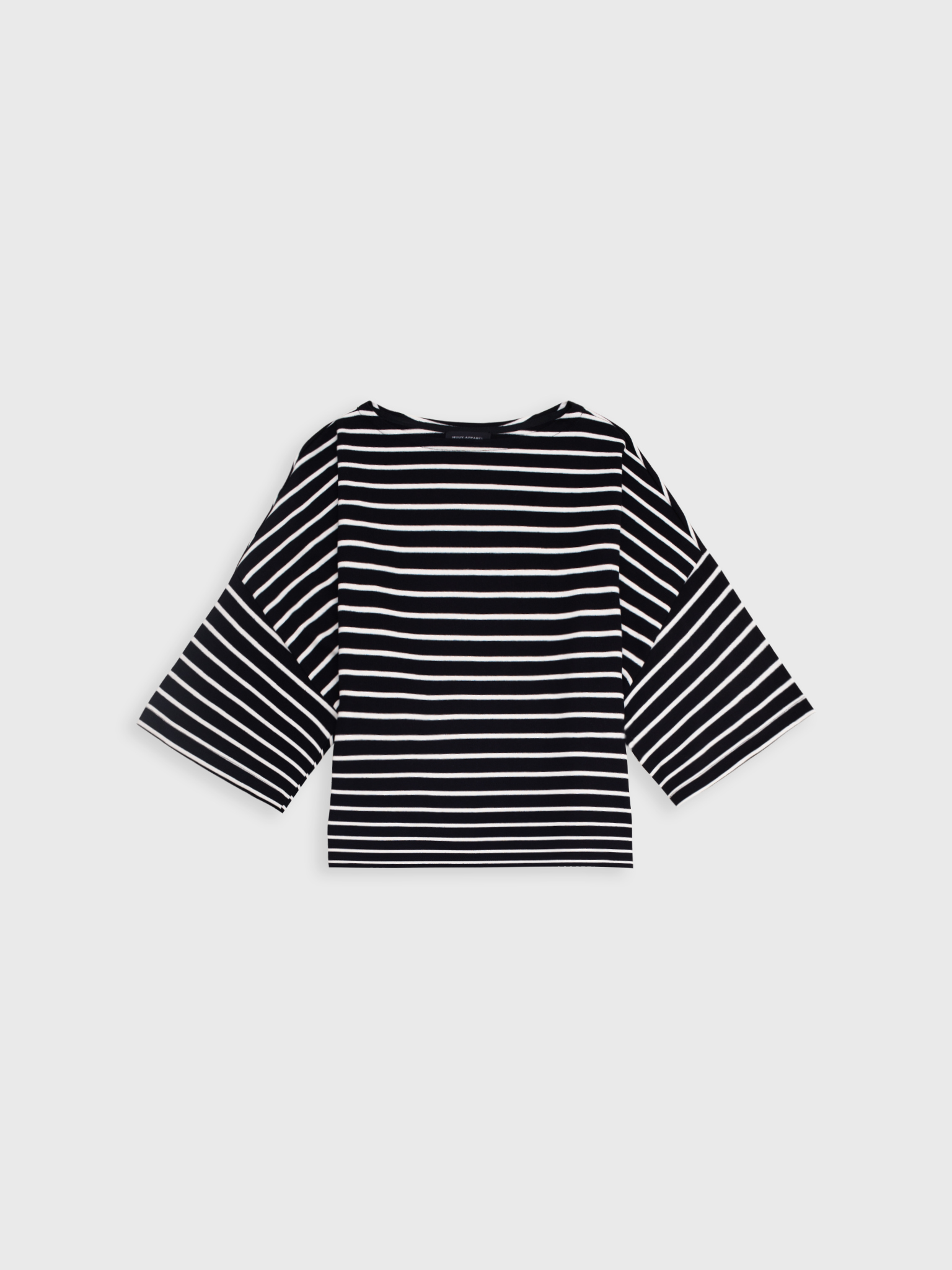 Longsleeve Koai Striped Black Off White 01