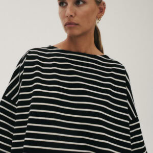 Longsleeve Koai Striped Black Off White 06