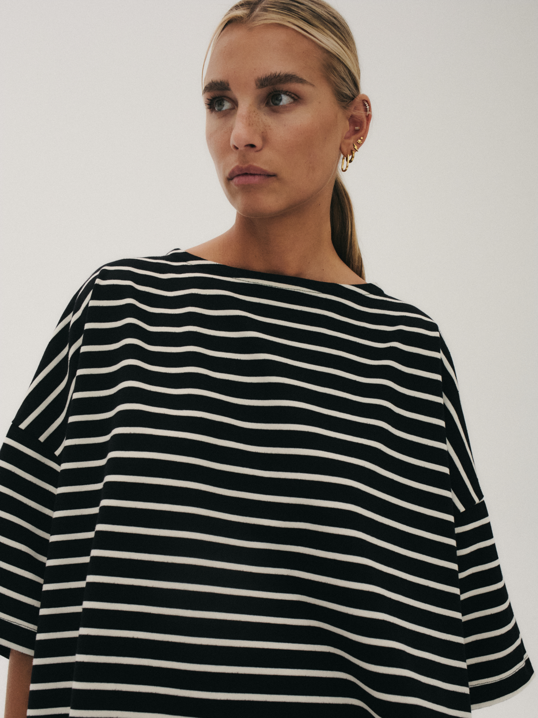 Longsleeve Koai Striped Black Off White 06