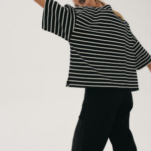 Longsleeve Koai Striped Black Off White 09