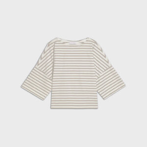 Longsleeve Koai Striped Off White Beige 01