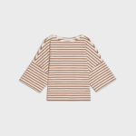 Longsleeve Koai Striped Off White Orange 01