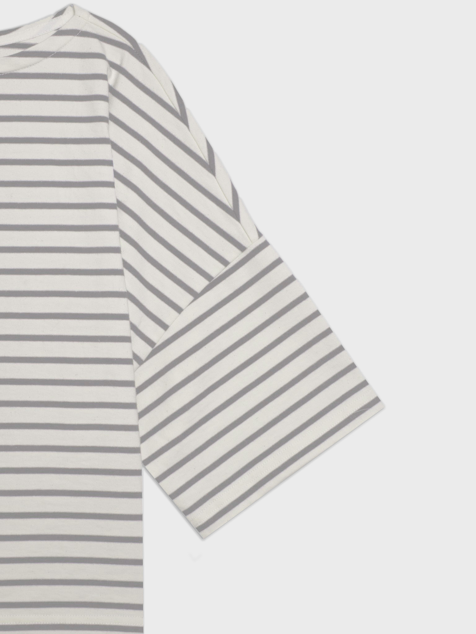 Longsleeve Striped Koai Off White Grey 02