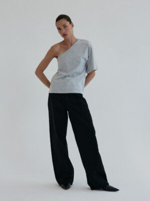 spodnie typu wide leg FIGEE black