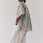 Koszula Oversize Mie Chequered Off White Black 11