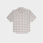 Koszula Oversize Z Krotkim Rekawem Creu Chequered Off White Black 01