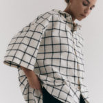 Koszula Oversize Z Krotkim Rekawem Creu Chequered Off White Black 12