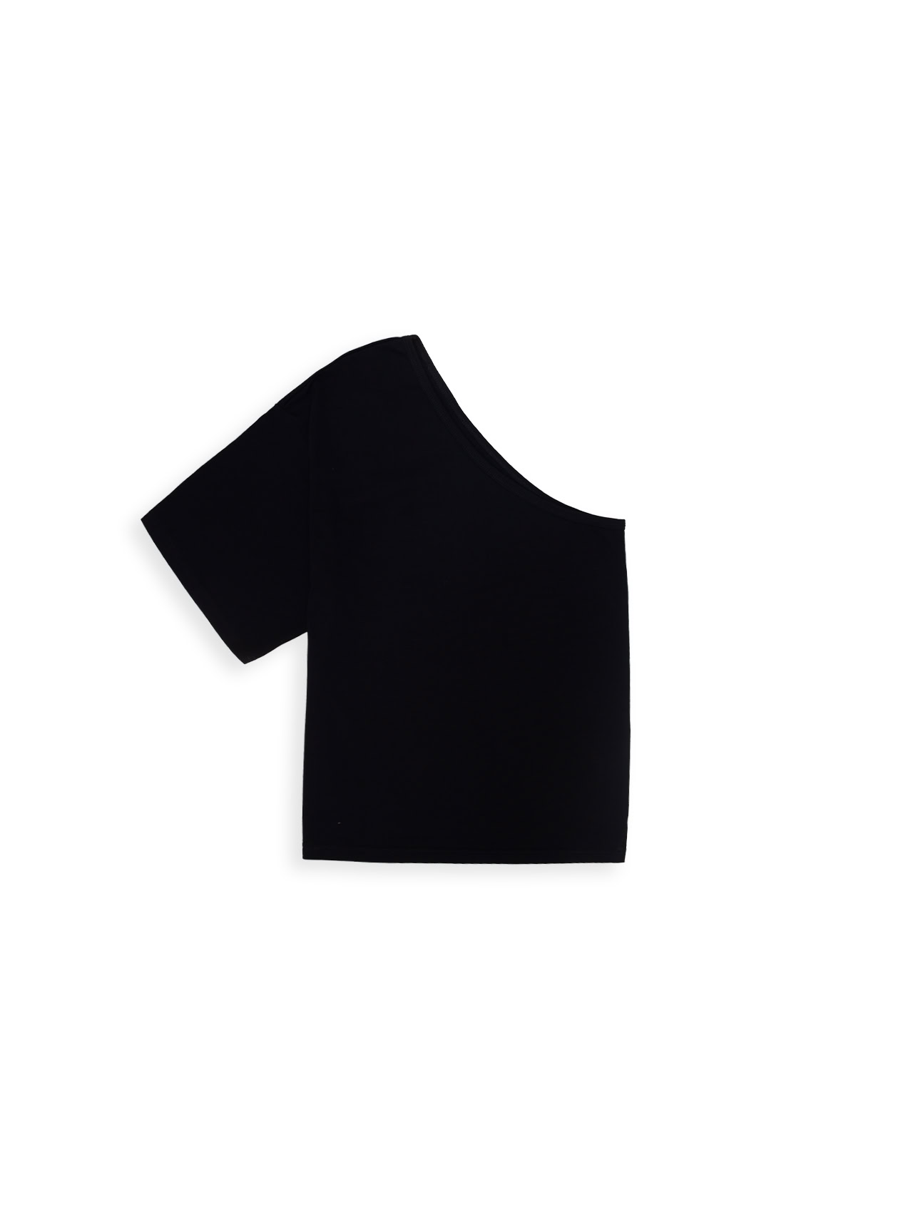 Asymetryczny T Shirt Zai Black 1a