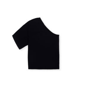 Asymetryczny T Shirt Zai Black 3a