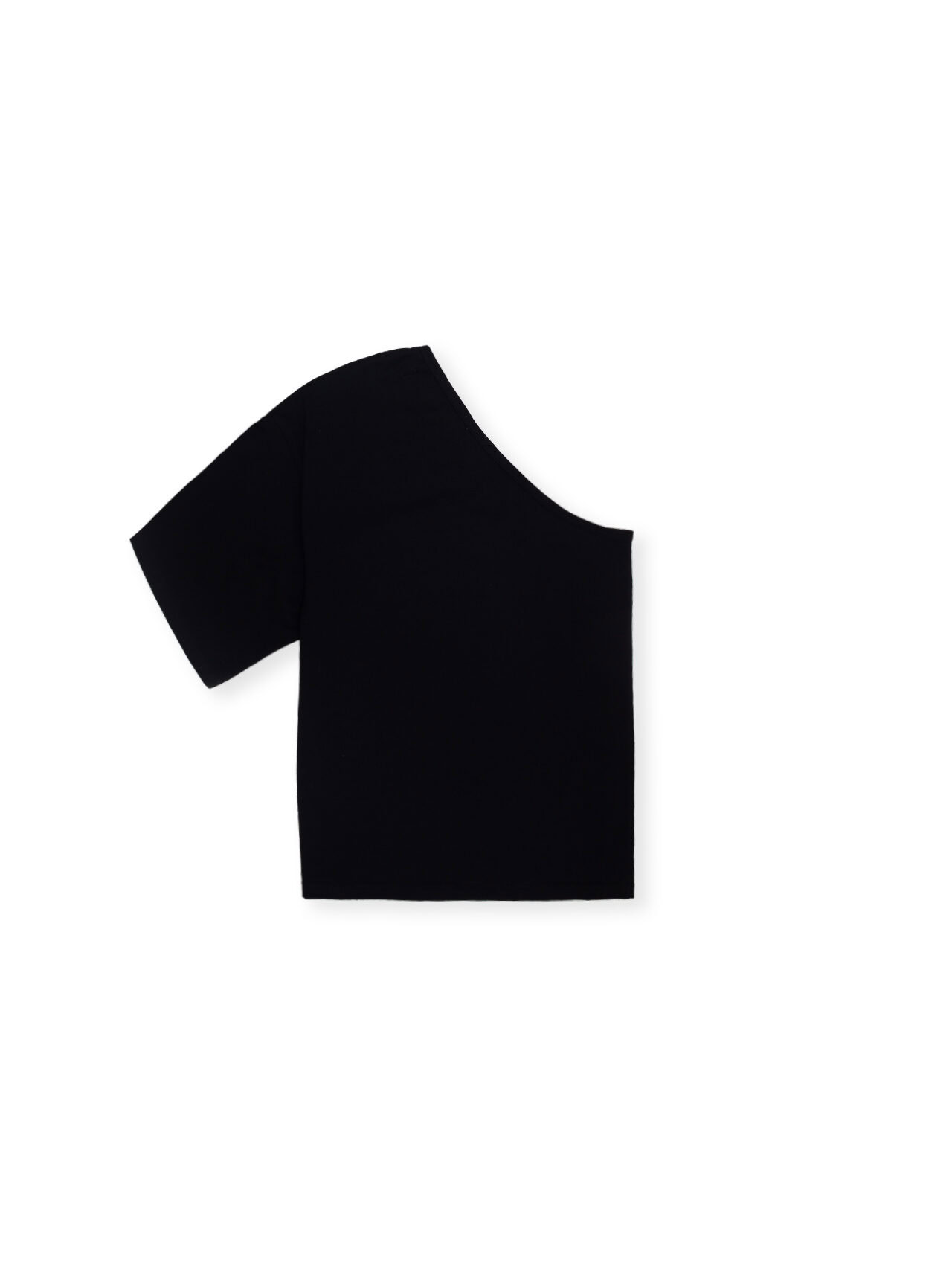 Asymetryczny T Shirt Zai Black 3a