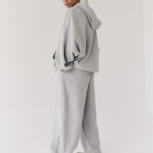 Bluza Oversize Z Kapturem Le Pump Grey 06