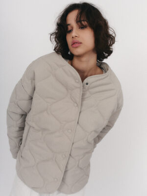 kurtka oversize PIQUE light beige