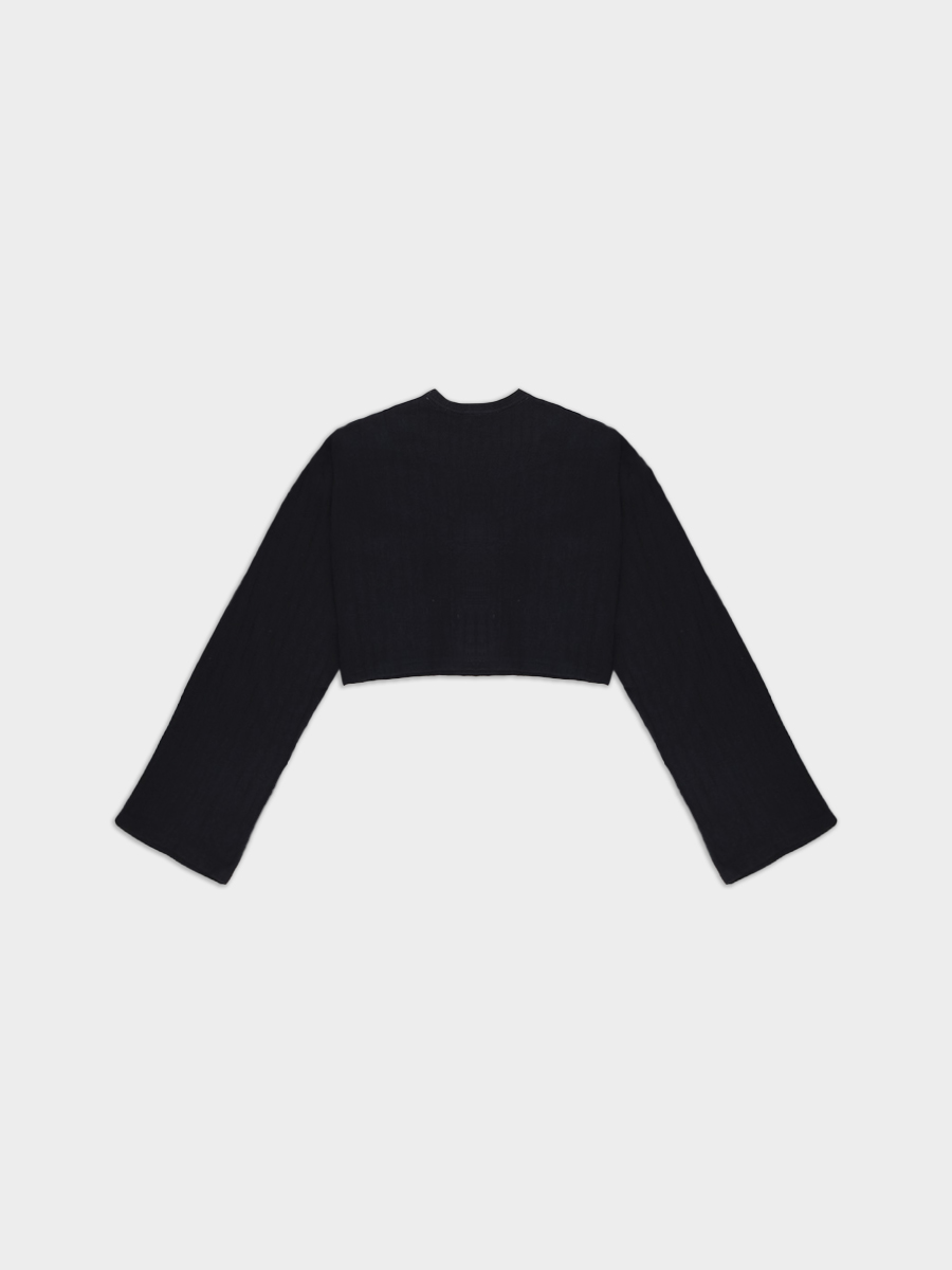 Longsleeve Typu Cropped Faire Black 03