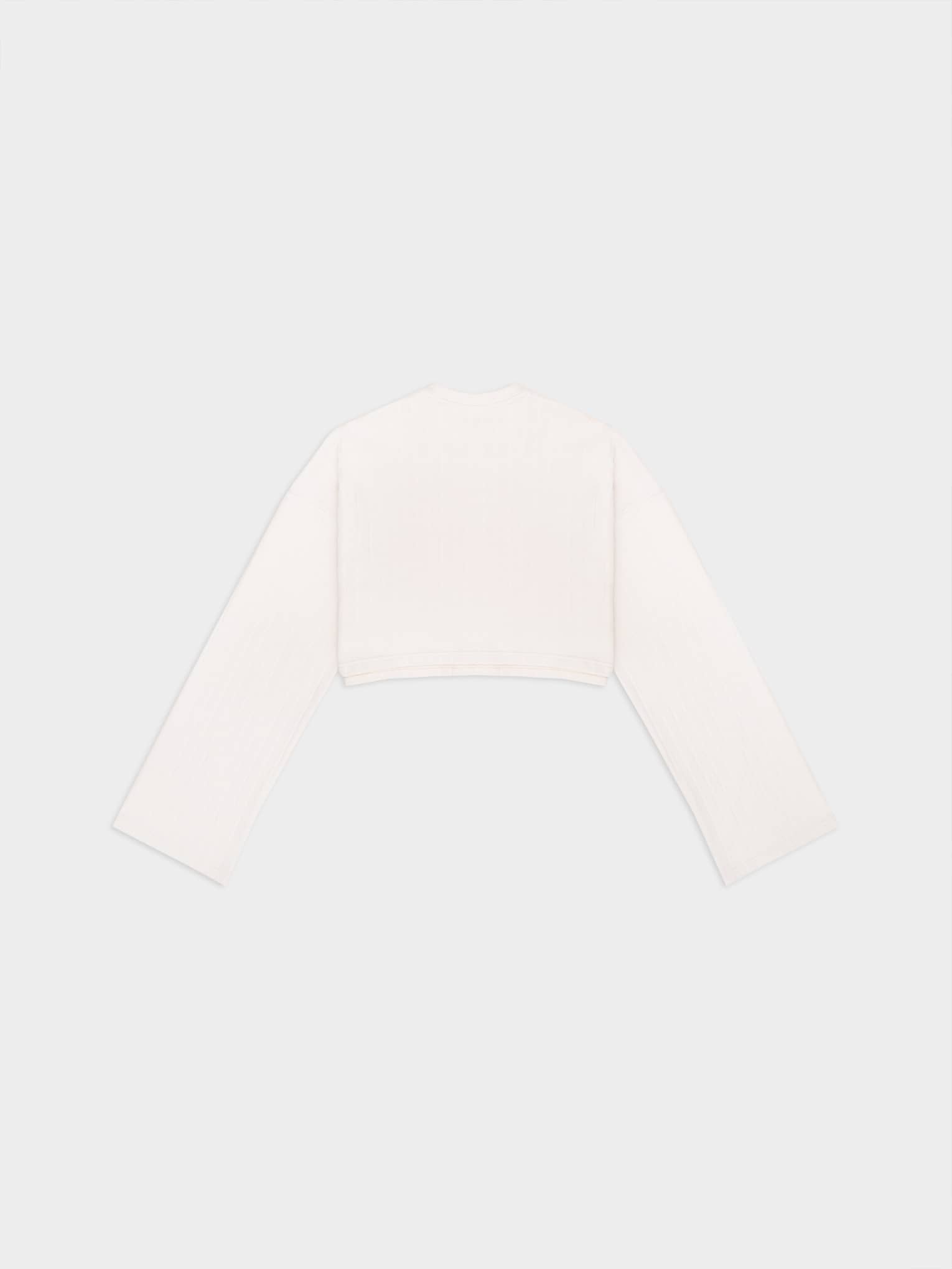 Longsleeve Typu Cropped Faire Off White 01