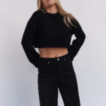 Longsleeve Typu Cropped Farie Black 04