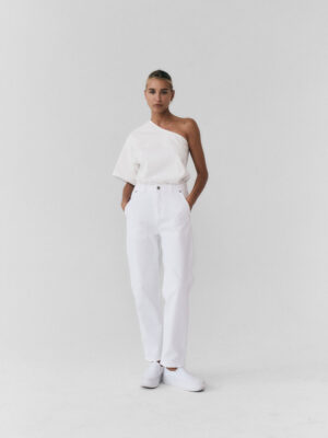 spodnie typu cygaretki LE MOTH off-white