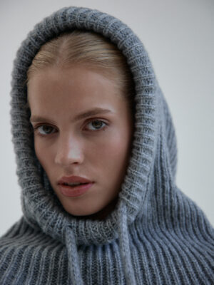 wełniana balaclava AME grey