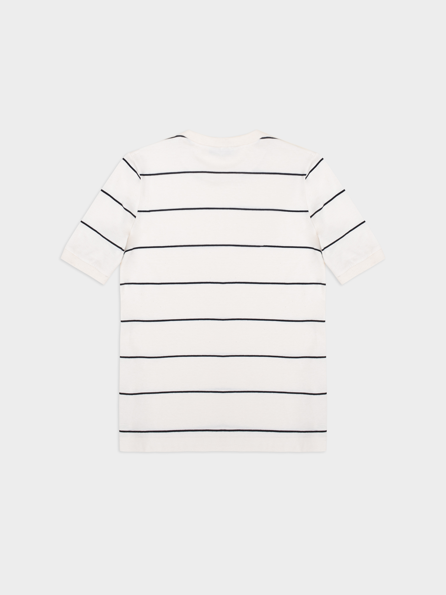 Blzuka Z Dopasowanym Rekawem Basic Striped Off White Black 03