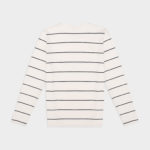 Longsleeve Basic Striped Off White Black 03