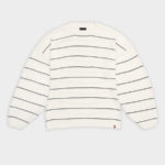 Sweter Conscious Striped Off White Black 01