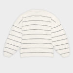 Sweter Conscious Striped Off White Black 03