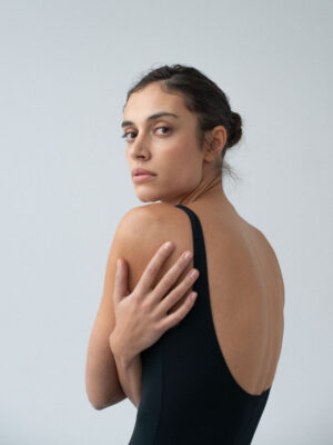 skinny bodysuit black