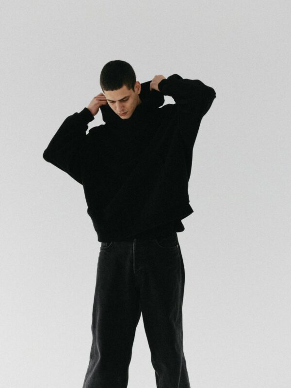 bluza oversize z kapturem LE PUMP black